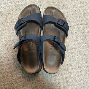 Betula by Birkenstock Double Strap Deep Navy Blue Sandals Women's 8